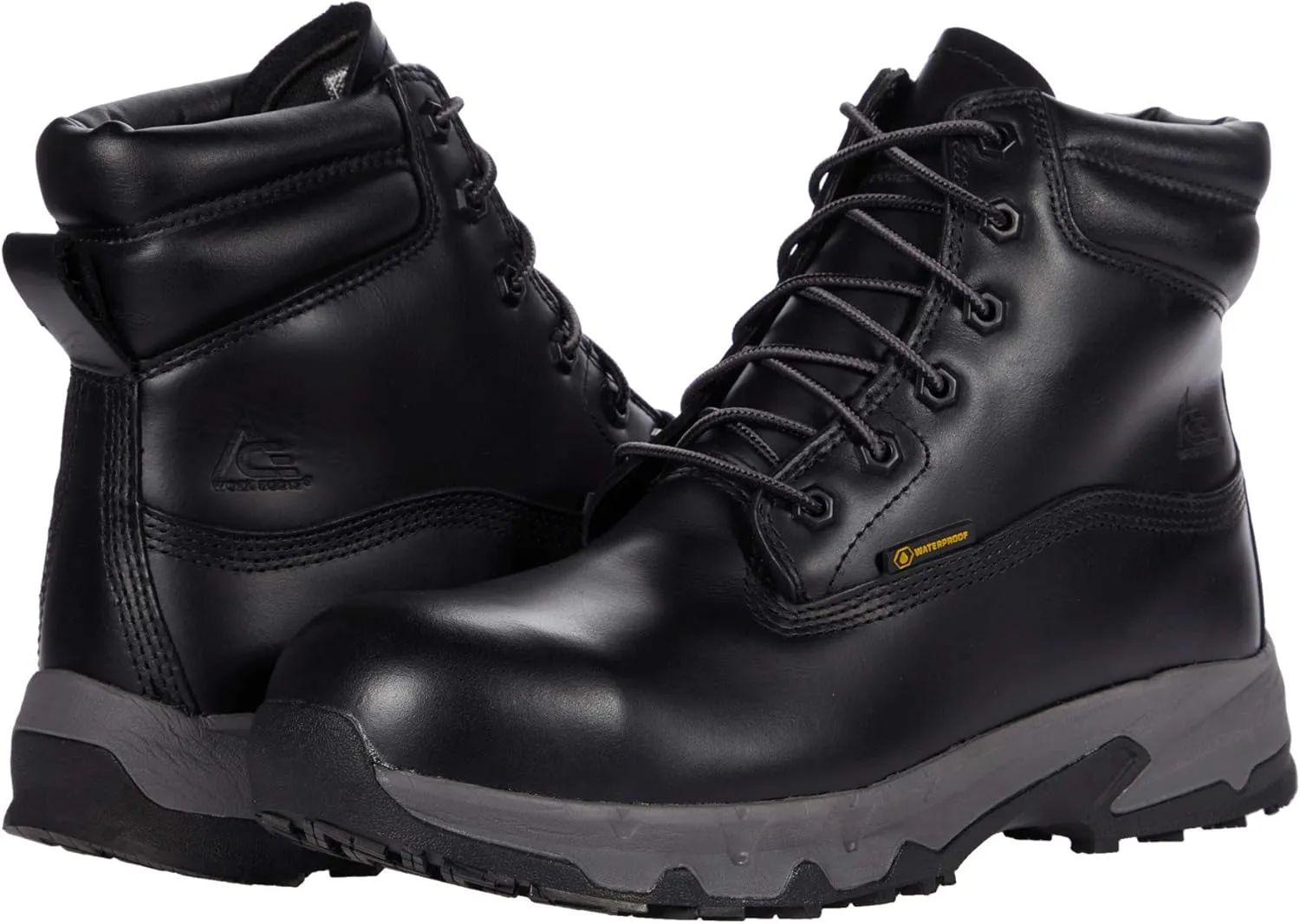 ACE Work Boots by SFC Pike Chill, Men's Composite Toe (CT) Work Boots, Slip Resistant, Water Resistant, Black, Size 13