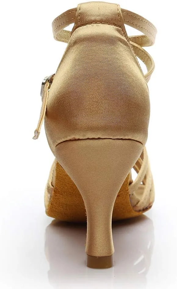 Ankle Strap Kitten Heel Womens Heel Sandals Buckle Crisscross Women's Heeled Sandals Women Heeled Sandals