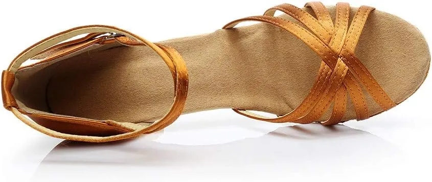 Ankle Strap Kitten Heel Womens Heel Sandals Buckle Crisscross Women's Heeled Sandals Women Heeled Sandals