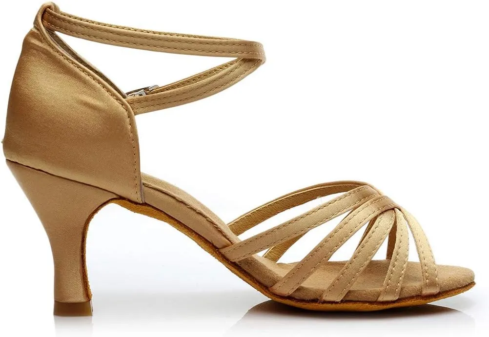 Ankle Strap Kitten Heel Womens Heel Sandals Buckle Crisscross Women's Heeled Sandals Women Heeled Sandals