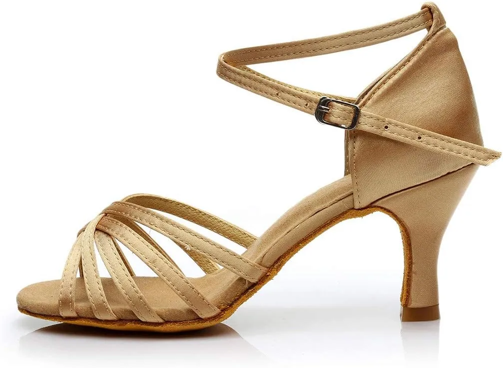 Ankle Strap Kitten Heel Womens Heel Sandals Buckle Crisscross Women's Heeled Sandals Women Heeled Sandals