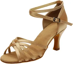 Ankle Strap Kitten Heel Womens Heel Sandals Buckle Crisscross Women's Heeled Sandals Women Heeled Sandals