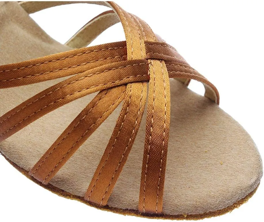 Ankle Strap Kitten Heel Womens Heel Sandals Buckle Crisscross Women's Heeled Sandals Women Heeled Sandals