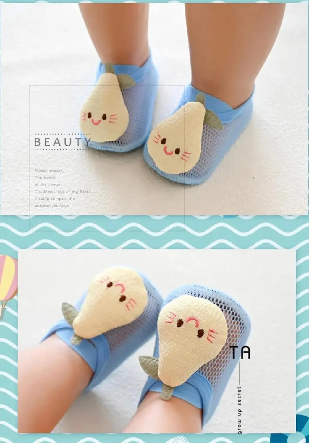Anti-Slip Breathable Baby Slippers