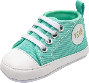Baby Boys Girls Lace-Up Flat Sneaker Toddler Soft Breathable Cozy Non Slip Sport Shoes First Walking Fashion Shoes