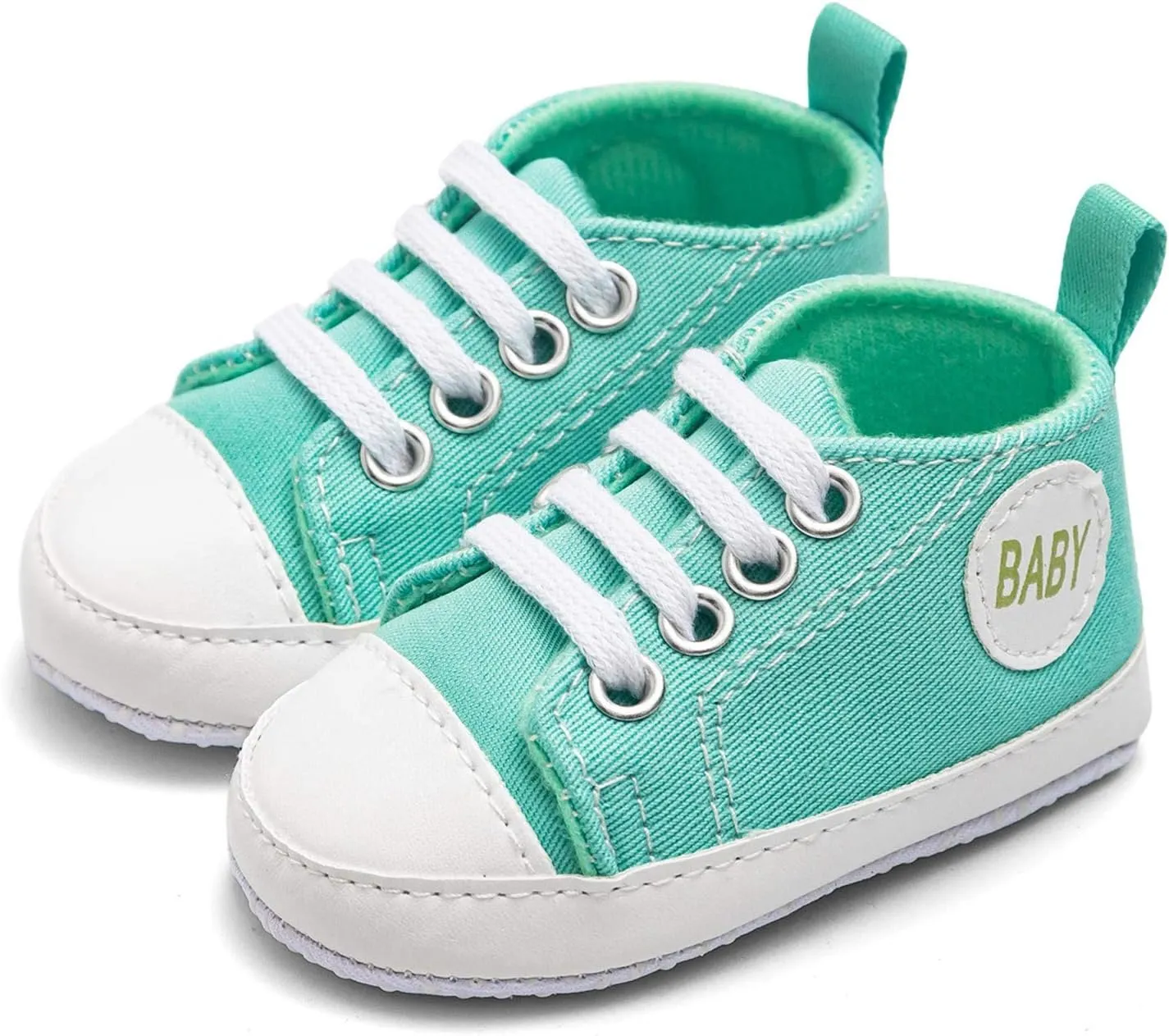 Baby Boys Girls Lace-Up Flat Sneaker Toddler Soft Breathable Cozy Non Slip Sport Shoes First Walking Fashion Shoes