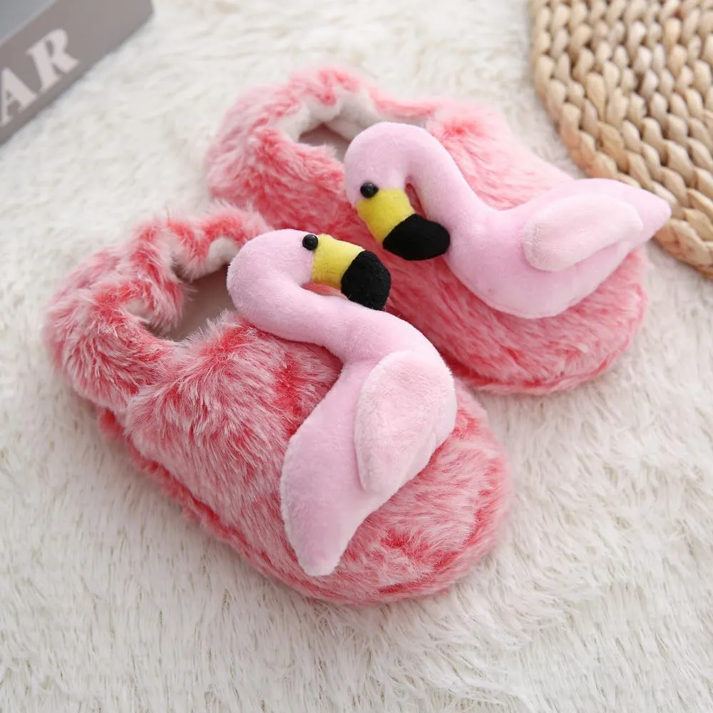 Baby Girls' Cartoon Indoor Anti Slip House Slippers