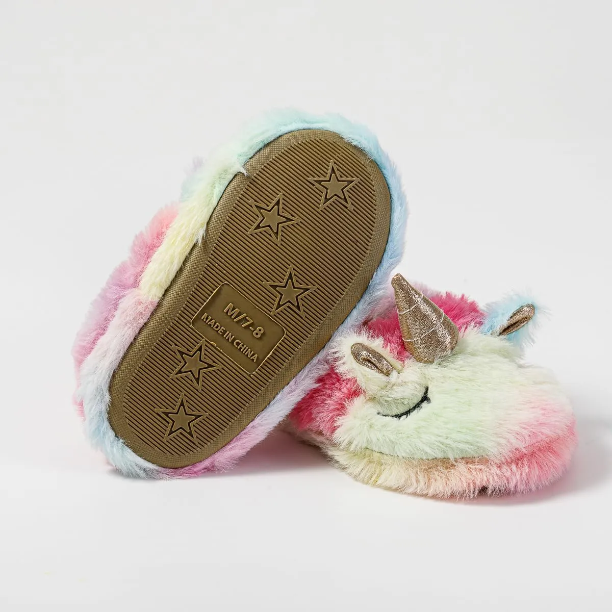 Baby Girls' Cartoon Indoor Anti Slip House Slippers