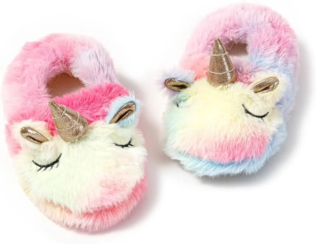 Baby Girls' Cartoon Indoor Anti Slip House Slippers