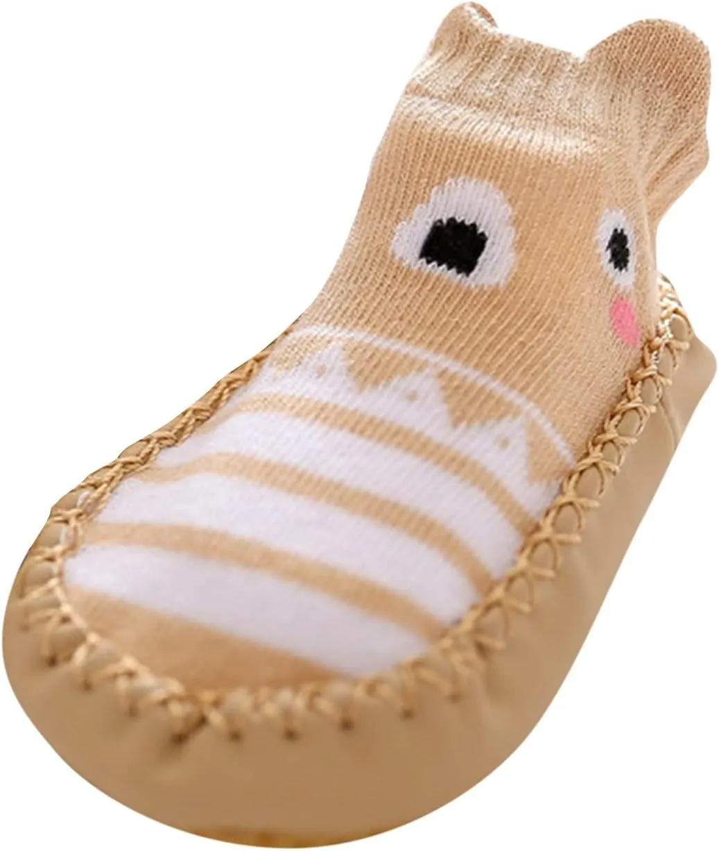 Baby Sock Shoes,Kids Baby Boys Girls First Walking The Floor Shoes Shoes Cartoon Non-Slip Socks