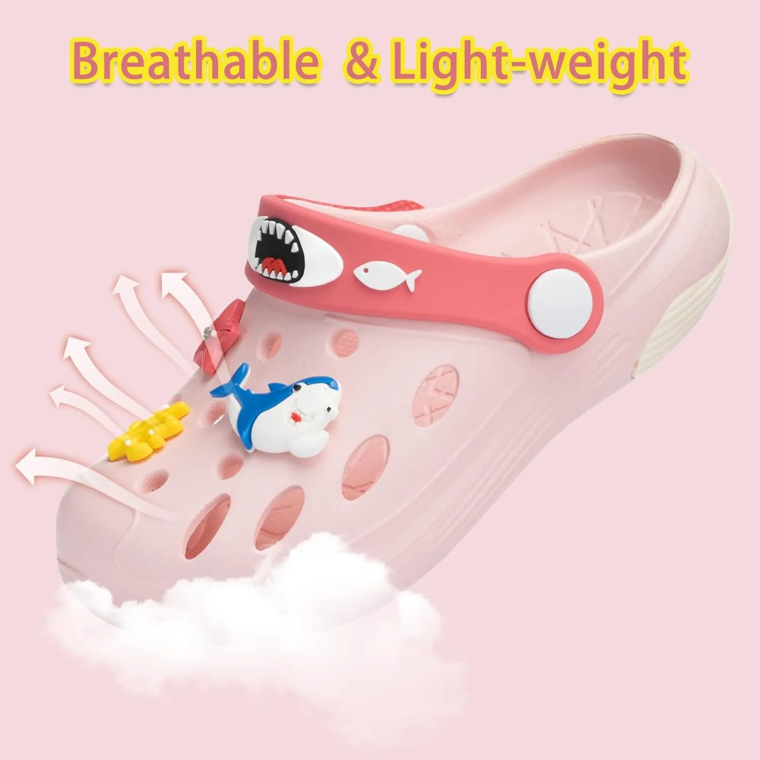 Beach Vacation Essentials Clogs for Toddler Kids Cute Cartoon Garden Water Shower Shoes Slides Slippers Pool Sandals Gifts for Boys Girls