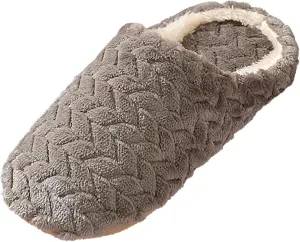 Bedroom Plush Slippers for Women Couple Warm Anti Skid Shoes Travel Cozy Anti-Slip Indoor Memory Foam Slippers Slide Outdoor Fluffy Non-Slip Flat Comfy Slip On Washable Comfortable