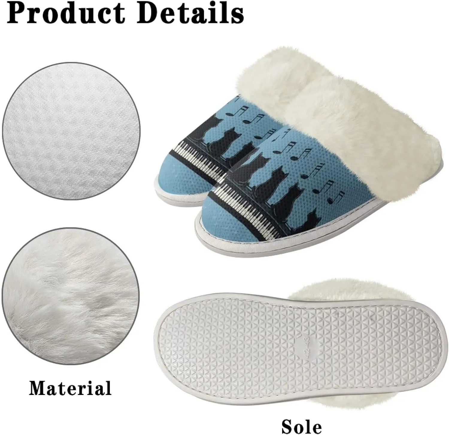 Binienty Bedroom Slippers for Women Men Indoor Outdoor Anti Slip Lightweight