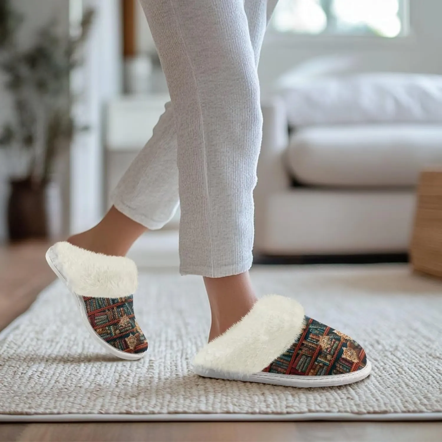 Binienty Bedroom Slippers for Women Men Indoor Outdoor Anti Slip Lightweight