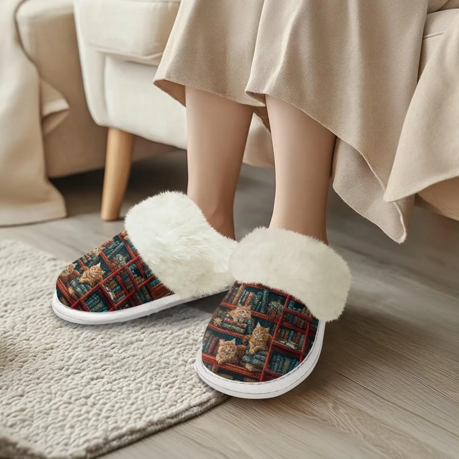 Binienty Bedroom Slippers for Women Men Indoor Outdoor Anti Slip Lightweight