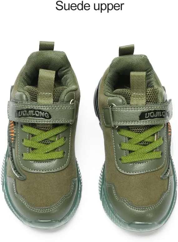 Boys Girls Light Up Dinosaur Shoes Toddler Little Kids Flashing Footwear Lightweight Breathable Children's Sneakers