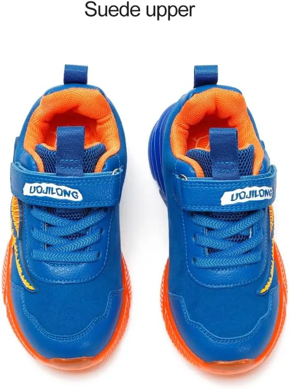 Boys Girls Light Up Dinosaur Shoes Toddler Little Kids Flashing Footwear Lightweight Breathable Children's Sneakers