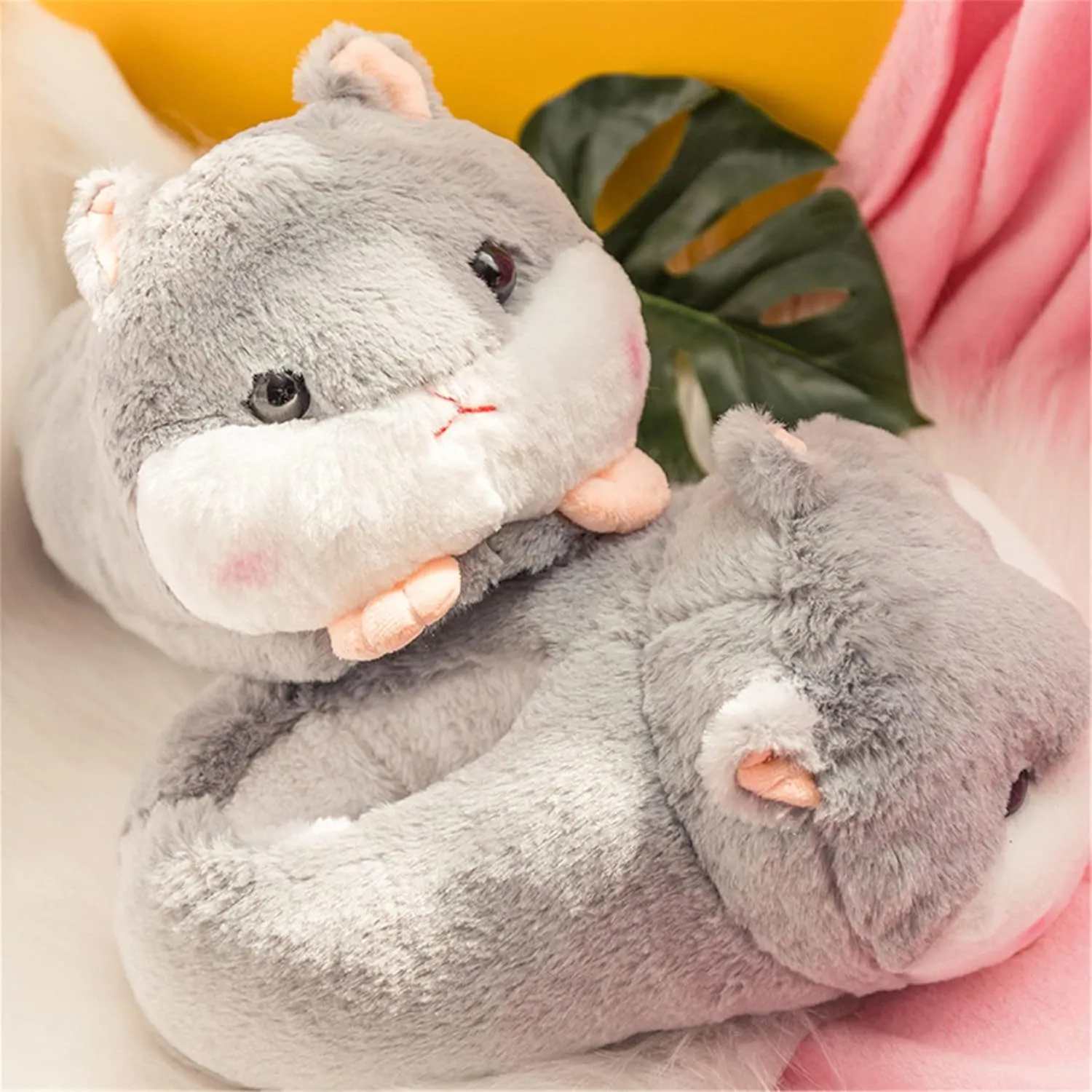 Brand Women's Plush Winter Slippers - Warm, Anti-Slip, Cotton