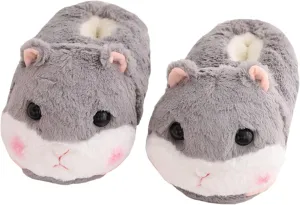 Brand Women's Plush Winter Slippers - Warm, Anti-Slip, Cotton