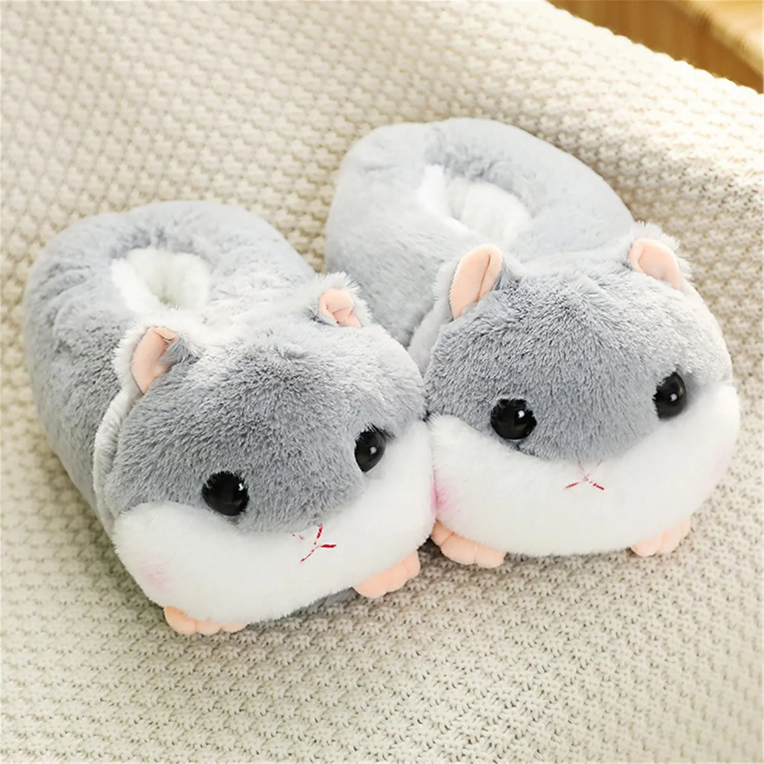 Brand Women's Plush Winter Slippers - Warm, Anti-Slip, Cotton