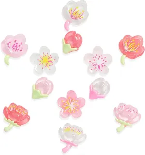cartoon 3d stereo resin flowers shoe decoration charms for croc clog for adult, accessories for party favor