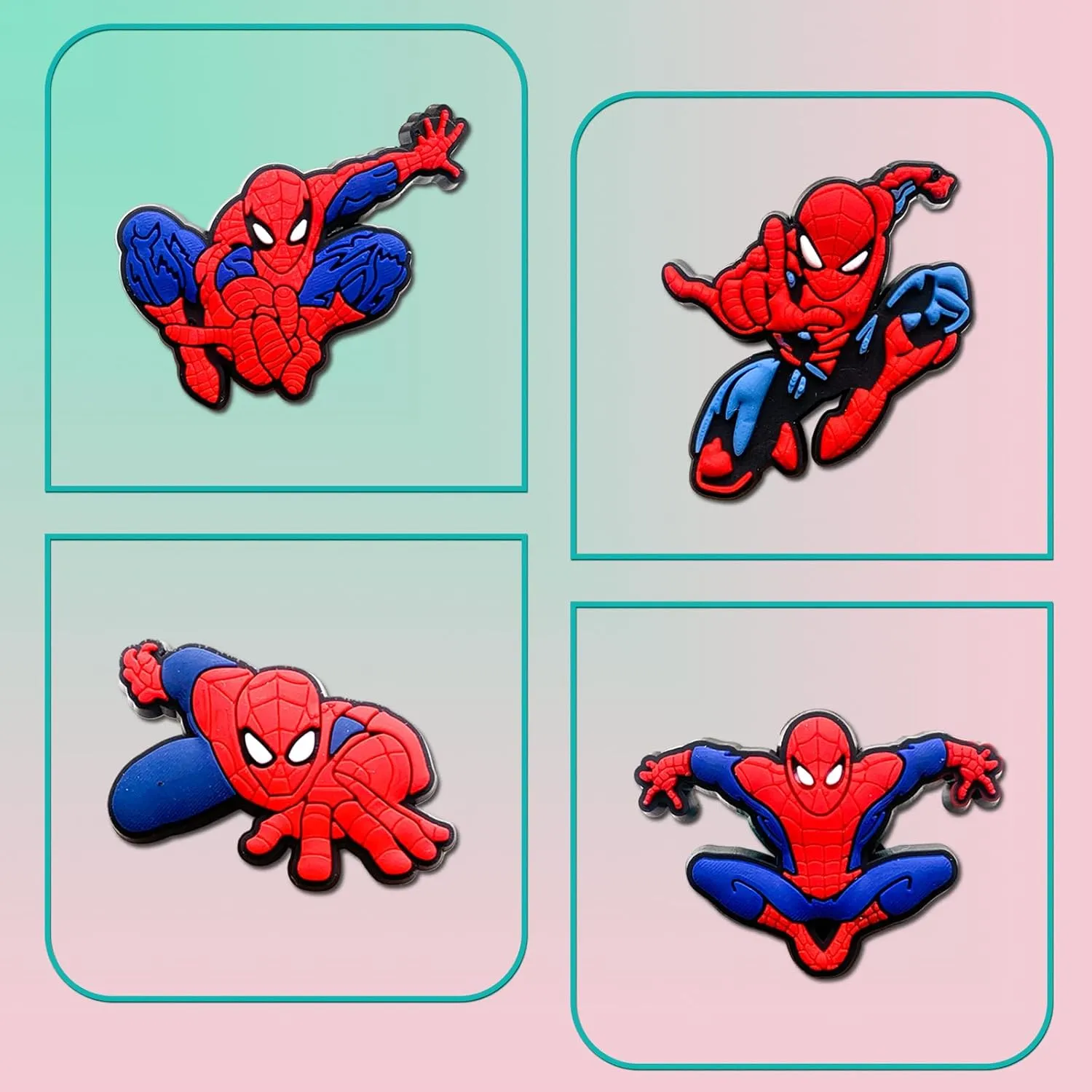 Cartoon Shoe Charms for Clog Slides Sandals, Cute Shoe Accessories for Party Favor