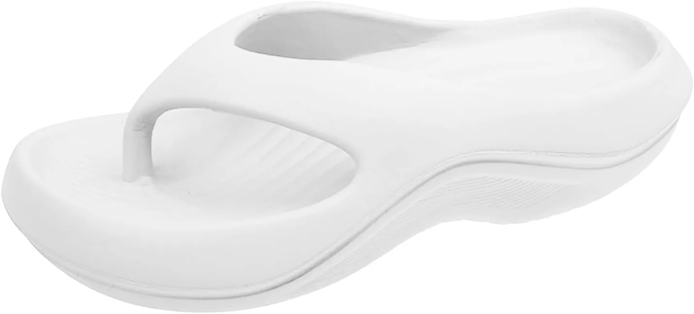 Casual Walking Wedges Flip Flops For Women With Arch Support Yoga Mat Comfortable Summer Beach Walking Thong Cushion