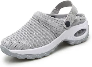 Cathalem Orthopedic Shoes for Women, Air Cushion Slip on Walking Stretch Shoes for Women Wide Width Arch Support