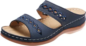 Cathalem Summer Sandals for Women 2024, Orthopedic Wedge Sandals for Women Dressy Summer Walking Sandals with Arch Support
