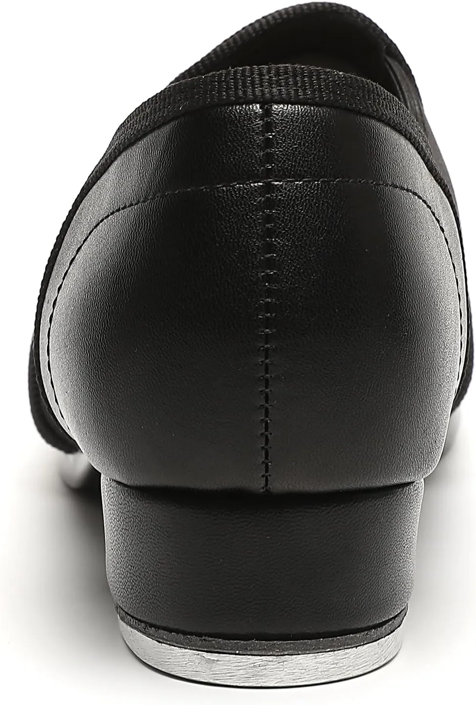 Child Tap Shoes Leather Tap Dance Shoes Non-Slip Jazz Shoes for Girls Boys,Black