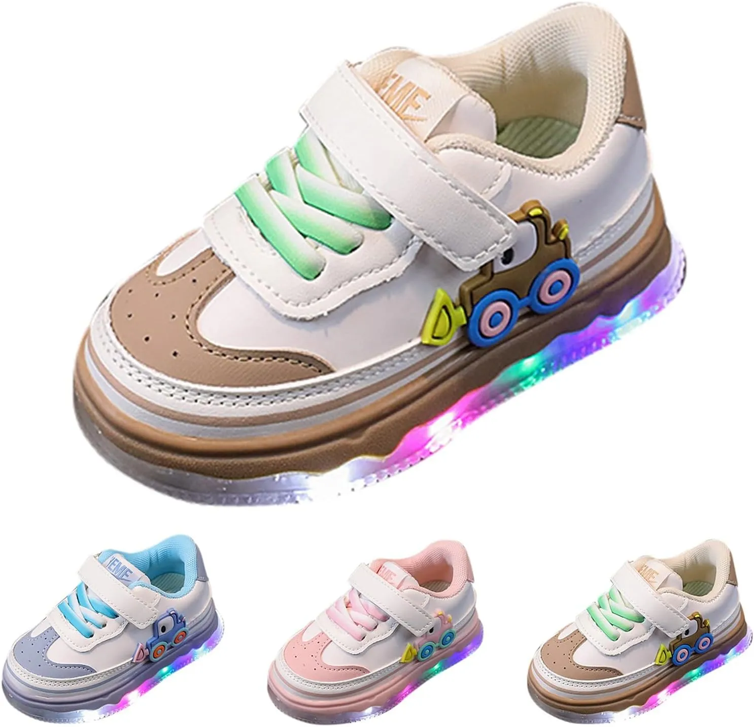Children Shoes LED Light Up Shoes Fashion Children Sports Shoes Mesh Breathable Running Shoes for Toddler Girls