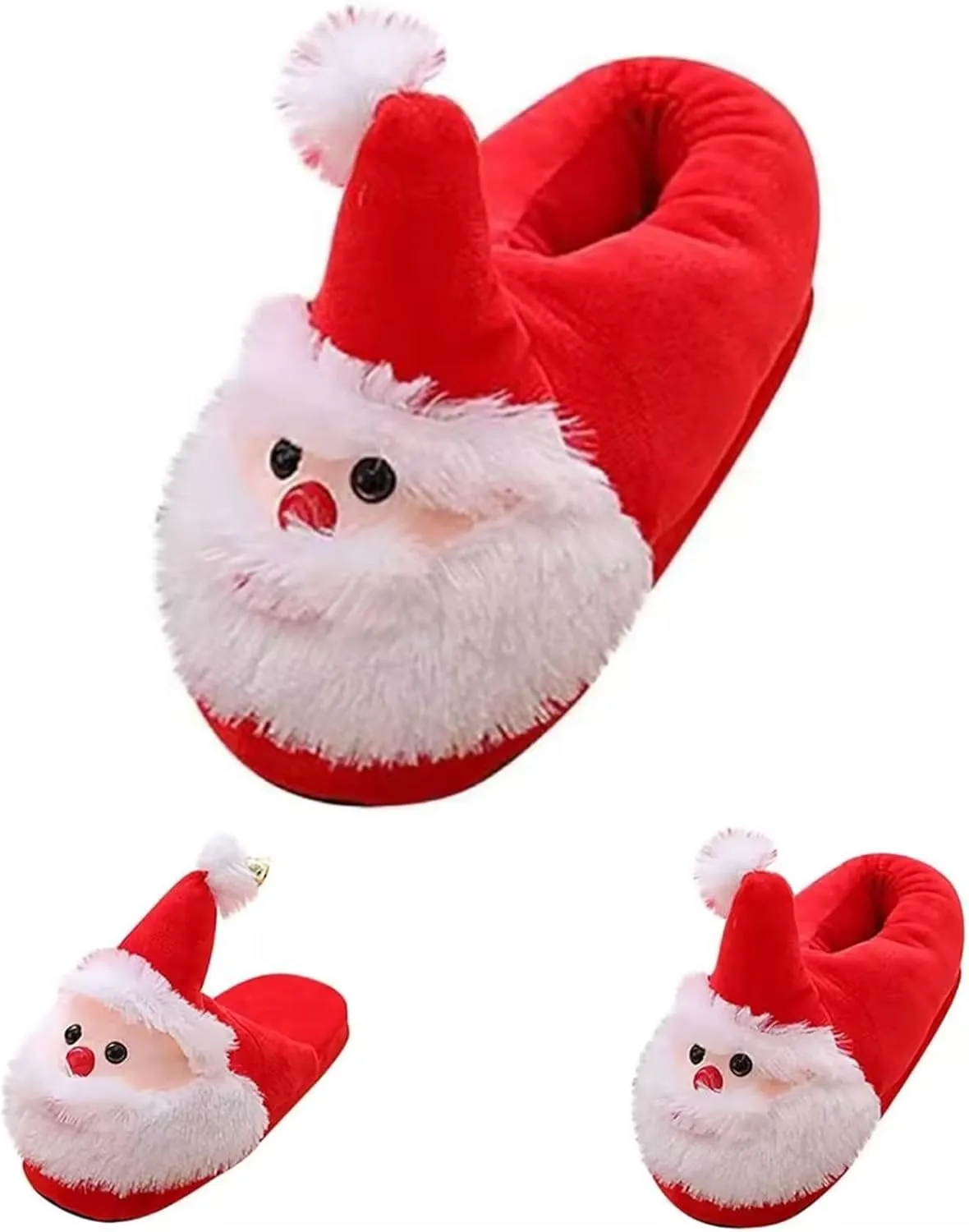 Christmas Slippers Holiday Slipper House Shoes Slipper for Women Fuzzy Outdoor Indoor Bedroom Women's Fuzzy Slippers