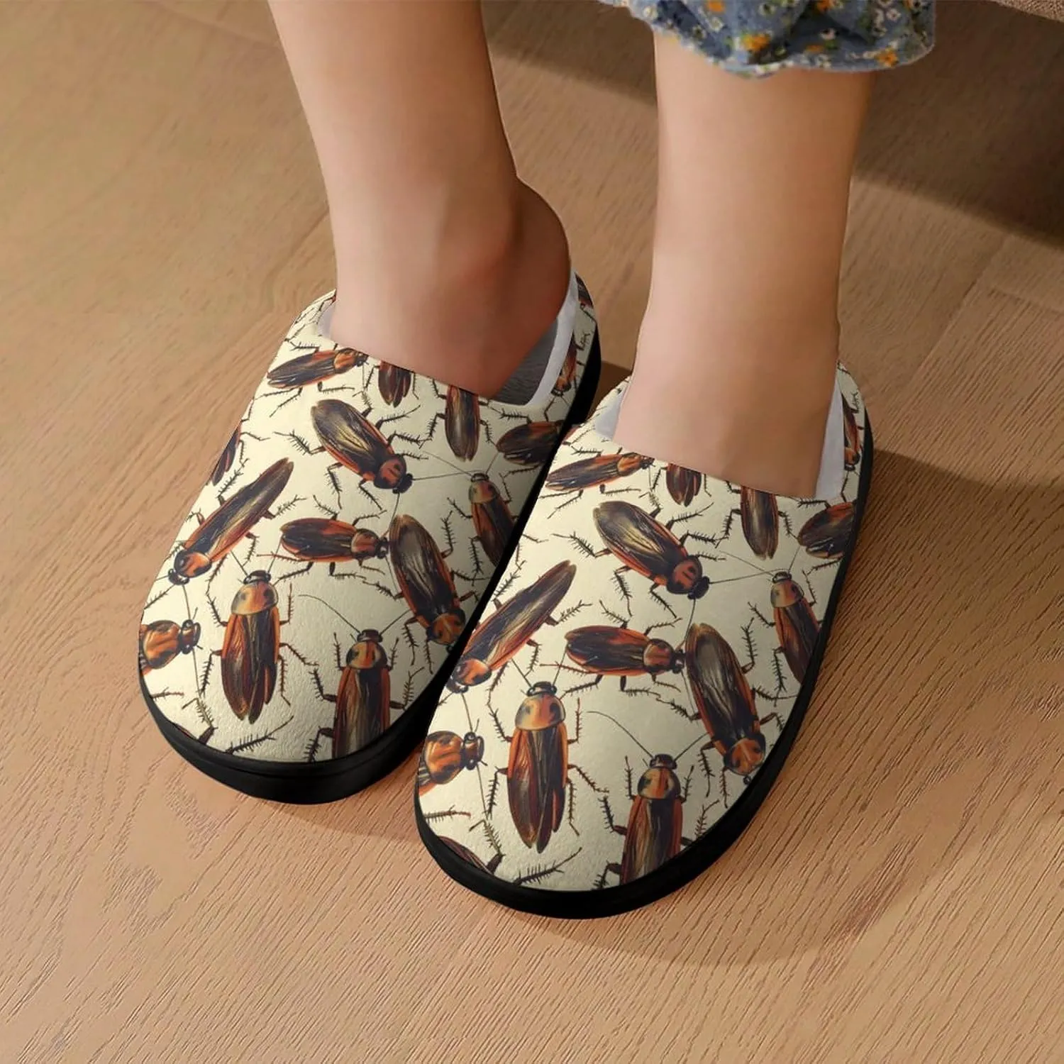 Cockroach Cute Cotton Slippers Anti-slip House Shoe Slipper Indoor Outdoor