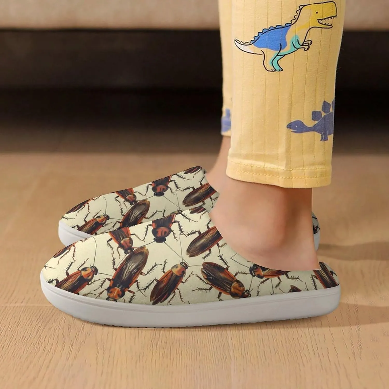 Cockroach Cute Cotton Slippers Anti-slip House Shoe Slipper Indoor Outdoor