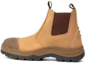 CONRAD Men's Chelsea Slip-On Work Boots - Soft Toe, Composite Toe, Waterproof, Slip Resistant, Safety Shoes