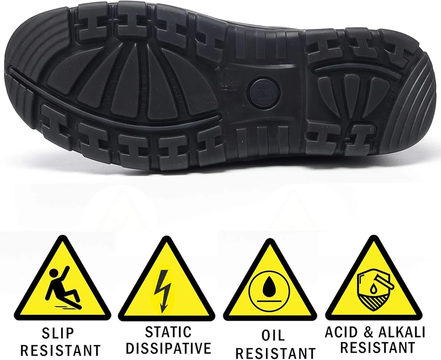 CONRAD Men's Chelsea Slip-On Work Boots - Soft Toe, Composite Toe, Waterproof, Slip Resistant, Safety Shoes
