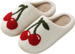 Couple Women's Fuzzy Slip-on Slippers Warm Cozy Soft Lightweight Memory Foam Indoor Fall Winter Home Slippers Fuzzy Soft Sole Slippers