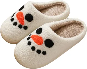 Couple Women's Fuzzy Slip-on Slippers Warm Cozy Soft Lightweight Memory Foam Indoor Fall Winter Home Slippers Fuzzy Soft Sole Slippers