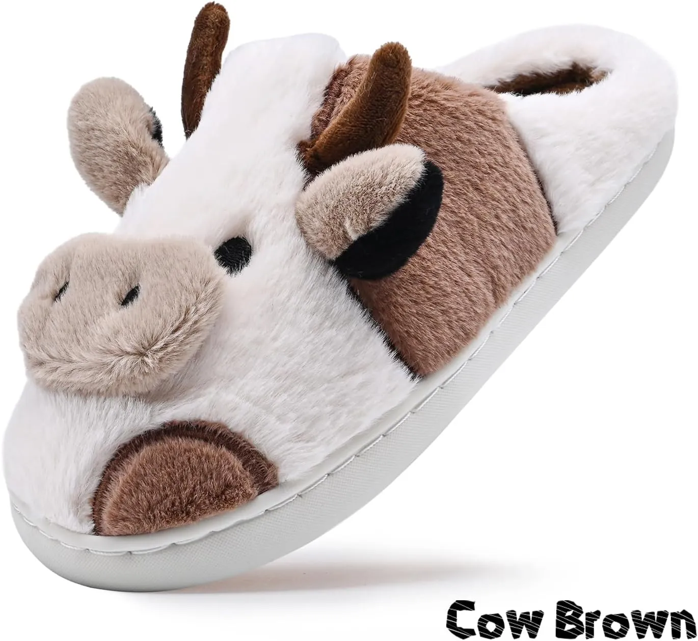 Cow Slippers For Women and Men Fluffy Cute Cozy House Slippers Indoor and Outdoor