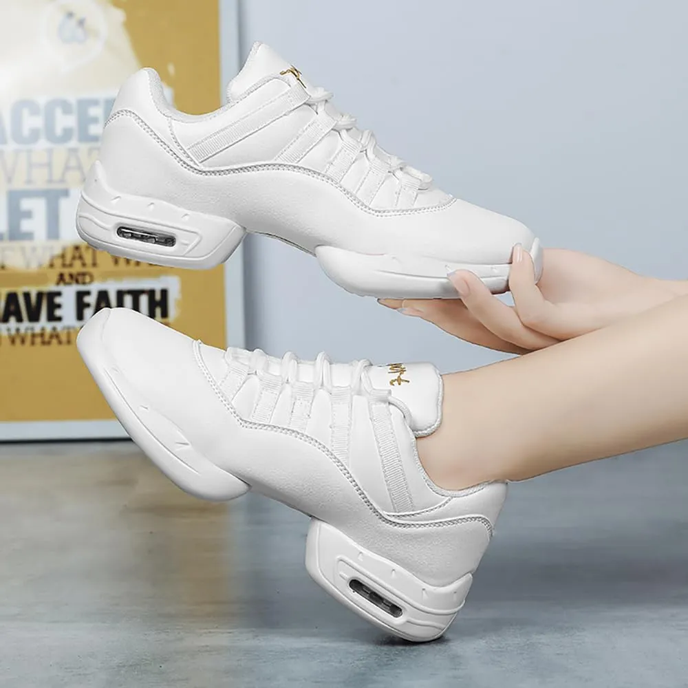 Cushion Lady Girls Modern Breathable Air Cushion Split Sole Athletic Walking Dance Shoes Lightweight Practice Professional Performance Dance Shoes
