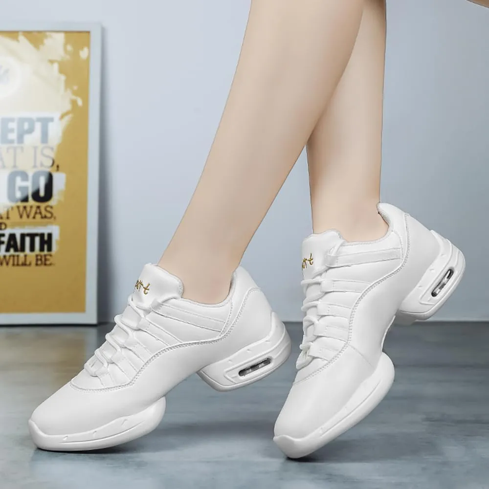 Cushion Lady Girls Modern Breathable Air Cushion Split Sole Athletic Walking Dance Shoes Lightweight Practice Professional Performance Dance Shoes