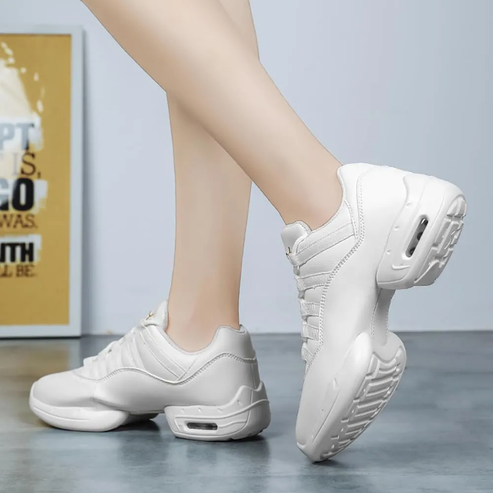 Cushion Lady Girls Modern Breathable Air Cushion Split Sole Athletic Walking Dance Shoes Lightweight Practice Professional Performance Dance Shoes