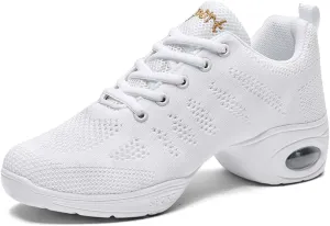 Cushion Lady Girls Modern Breathable Air Cushion Split Sole Athletic Walking Dance Shoes Lightweight Practice Professional Performance Dance Shoes