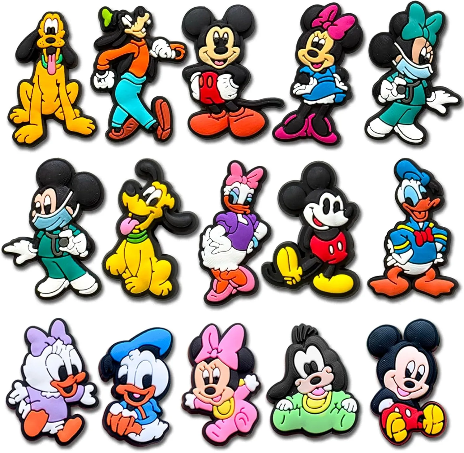 Cute Cartoon Charms for Shoe, Cartoon Shoe Charms for Clogs Sandals Decoration