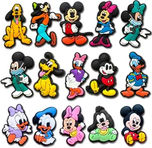Cute Cartoon Charms for Shoe, Cartoon Shoe Charms for Clogs Sandals Decoration