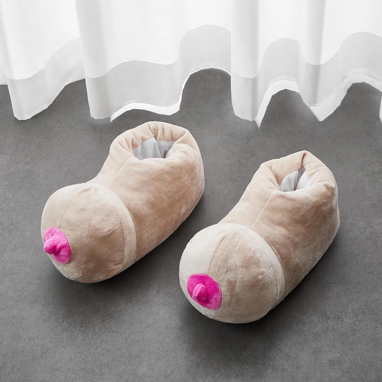DSORVICD Funny Novelty Slippers - Anti Slip House Slippers for Women & Men