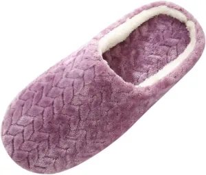Gibobby Christmas Slippers for Women Comfy Fleece House Slippers with Memory Foam, Slip-on House Shoes for Indoor Outdoor