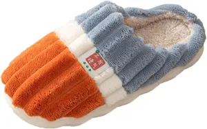 Gibobby Christmas Slippers for Women Memory Foam Furry Bedroom Slippers Anti-Slip for Indoor Outdoor Use