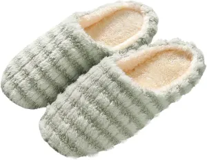 Gibobby Women's & Girls' Christmas Slippers - Pink, Faux Fur, Memory Foam, Open Toe, Slip-On, Winter, Size US Women's Big Kid & Adult