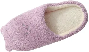 Gibobby Womens Sandals House Slippers for Women Comfort Plush Fleece Lined House Slippers Indoor Outdoor Memory Foam Shoes Purple